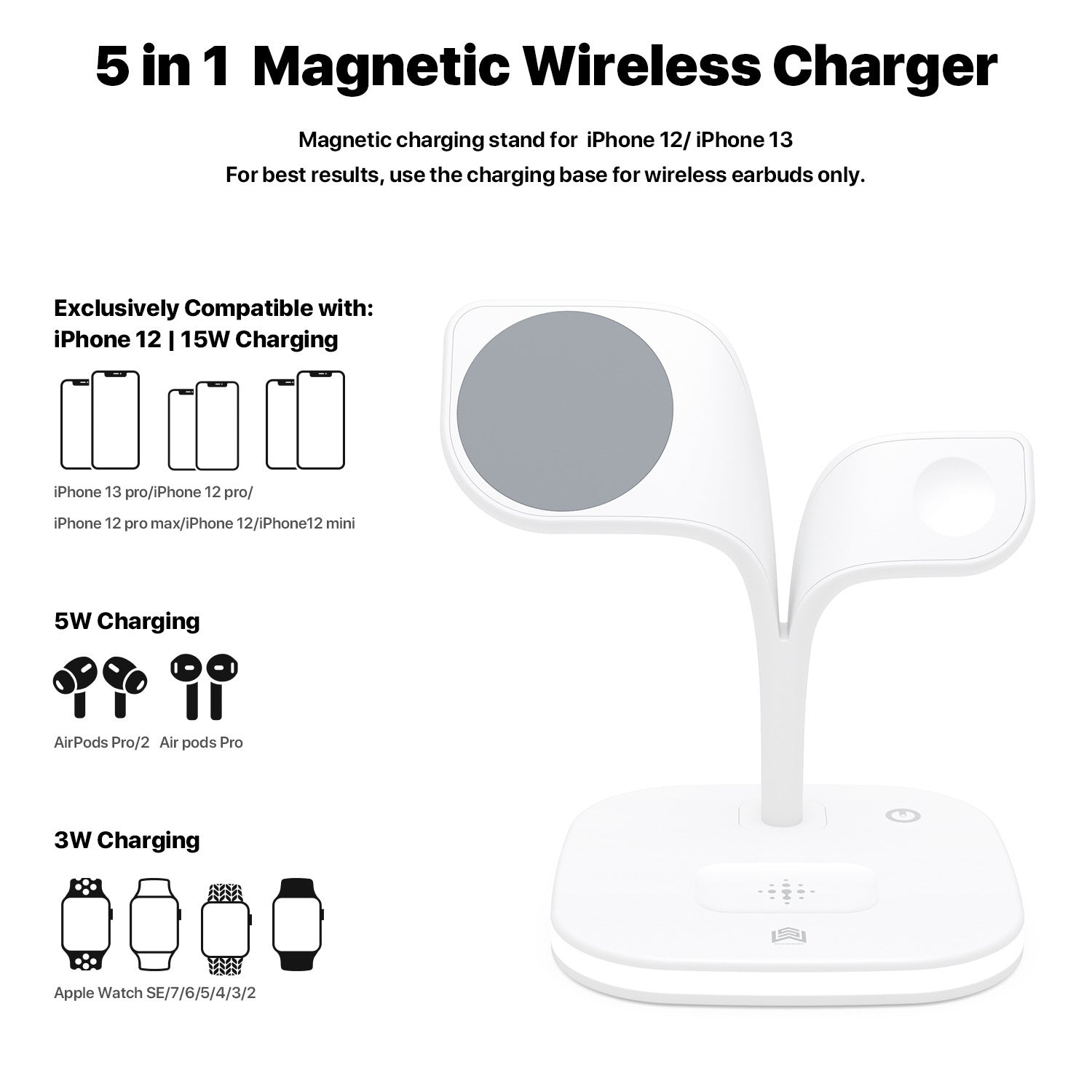 Phone Desktop Wireless Charger Watch Headphone Stand Phone Desktop Wireless Charger Watch Headphone Stand